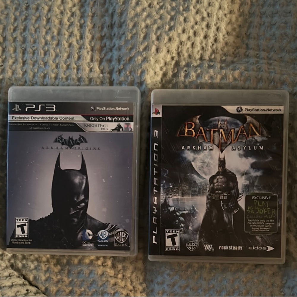 Batman: Arkham Asylum & Arkham Origins PS3 Game Set